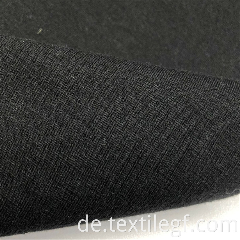 Hot sale TC French Black KnittingTerry Brushed Fabric